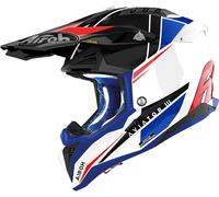 Airoh Aviator 3 Push, casque croisé XXL Blanc/Rouge/Bleu/Noir Blanc/Rouge/Bleu/Noir