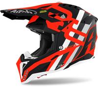 Airoh Aviator 3 Rainbow Carbon Casque de motocross, Red Matt, Taille XS (53/54)