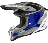 Airoh Aviator 3 Saber, casque à croix S Gris/Bleu/Noir Gris/Bleu/Noir