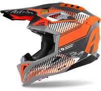 Airoh Aviator 3 Wave Carbon Casque Motocross, orange, Taille XS (53/54)