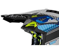 Airoh Aviator 3 Wave, pic Argent/Noir/Bleu/Jaune Néon Argent/Noir/Bleu/Jaune Néon