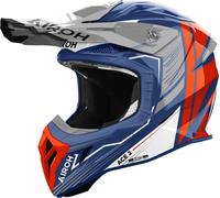 Airoh Aviator Ace 2 Engine, casque à croix XL Bleu/Orange/Gris Bleu/Orange/Gris