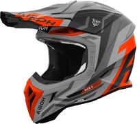 Airoh Aviator Ace 2 Ground Casque de motocross, gris-orange, taille XL pour homme