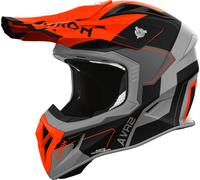 Airoh Aviator Ace 2 Shield, casque de motocross S Mat Gris/Noir/Orange Néon Mat Gris/Noir/Orange Néon