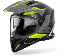 Airoh Casque d'aventure Bandit Tune Taille S Mat Noir/Gris/Jaune Néon