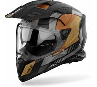 Airoh Bandit Horn Casque d’enduro, Gris mat/or, Taille L (59/60)