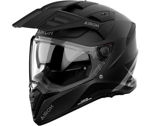 Airoh Bandit Solid, casque d aventure XXL Noir Mat/Gris Noir Mat/Gris