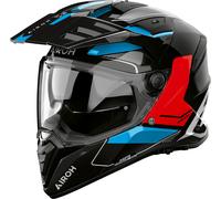 Airoh Bandit Tune, casque d aventure M Noir/Bleu/Rouge Noir/Bleu/Rouge