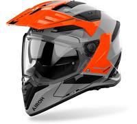 Airoh Bandit Tune Casque d’enduro, Gris/Noir/Orange, Taille M (57/58)