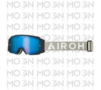 Airoh Blast XR1 Masque Lunettes Cross Moto Noir Mat Écran Bleu Miroir Antibuée