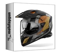 airoh Casque Dual pour Moto Bandit bah35 Horn Or Mat Taille m mototopgun ai64a13111hgc