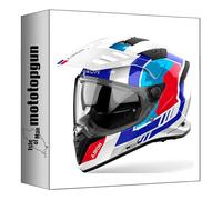 airoh Casque Dual pour Moto Bandit bah55 Horn Blanc Gloss Taille XXXL mototopgun ai64a13111hwc