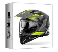 airoh Casque Dual pour Moto Bandit bat31 Tune Jaune Mat Taille s mototopgun ai64a13111tyc