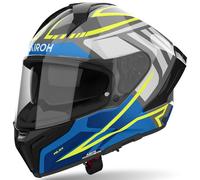 Airoh Casque Intégral Matryx Rider Bleu Gris Jaune Brillant GLOSS ECE 2206