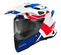 Airoh Casque moto Commander 2 Reveal Bleu/Rouge Brillant M