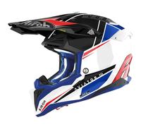 AIROH Casque moto Aviator 3 Push Blue / Red Gloss XL