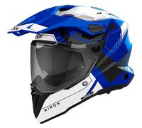 Airoh Commander 2 Reveal, casque enduro S Bleu/Blanc/Noir Bleu/Blanc/Noir