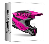 airoh casque moto cross tw3k54 twist 3 king pink matt sz. s mototopgun