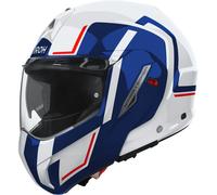 Airoh Mathisse II Genius, casque modulaire XL Blanc/Bleu/Rouge Blanc/Bleu/Rouge