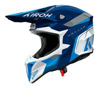 Airoh Casque Tout-Terrain WRAAAP CONQUER Bleu brillant XL