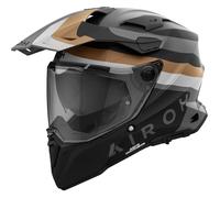 Airoh Commander 2 Doom, casque enduro S Mat Noir/Gris/Or Mat Noir/Gris/Or