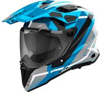 Airoh Commander 2 Mavick, casque enduro S Gris/Bleu/Noir Gris/Bleu/Noir