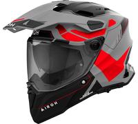 Airoh Commander 2 Reveal, casque d aventure 3XL Mat Gris/Noir/Rouge Néon Mat Gris/Noir/Rouge Néon
