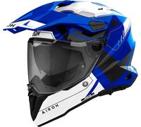 Airoh Commander 2 Reveal, casque enduro S Bleu/Blanc/Noir Bleu/Blanc/Noir