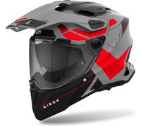 Airoh Commander 2 Reveal Motocross Helm, schwarz matt/grau/rot, XS (53/54)
