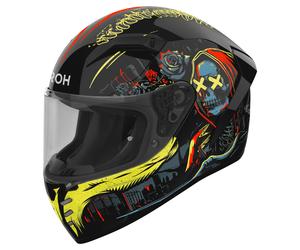 Airoh Conner Double Face Casque Intégral Noir/Jaune néon L unisex