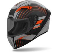 Airoh Connor Achieve Casque, noir mat/gris/orange, Taille M (57/58)