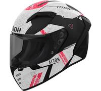 Airoh Connor Omega, casque intégral S Mat Noir/Gris Clair/Rouge Mat Noir/Gris Clair/Rouge