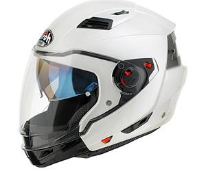 Airoh EX14L Executive Color Convertible Motorcycle Helmet L White