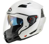 Casque Multisegment Airoh Exécutif Protège Menton Détahable Blanc Poli Taille M