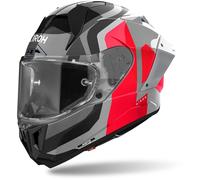 Airoh GP 800 Competition Carbon Casque, noir-gris-rouge, taille L pour homme