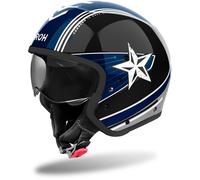 Airoh J110 Command Casque jet, noir/bleu, Taille XS (53/54)