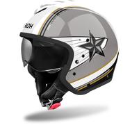 Airoh J110 Command Casque jet, noir-gris-blanc, taille S pour homme
