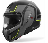 Airoh Mathisse II Genius Casque, noir-gris-jaune, taille XL pour homme