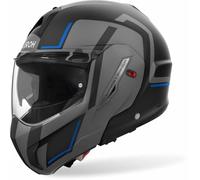 Airoh Mathisse II Genius Casque, Noir Mat/Gris/Bleu, L (59/60)