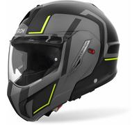 Airoh Mathisse II Genius Casque, noir mat/gris/jaune, Taille XS (53/54)