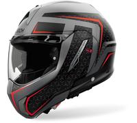 Airoh Mathisse II Magnet Casque, Noir/Gris/Rouge, Taille XS (53/54)