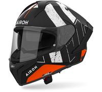 Airoh Matryx Scope Casque, Noir/Blanc/Orange, Taille XL (61/62)