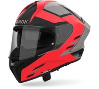 Airoh Matryx Thron Casque, Gris mat/orange, Taille M (57/58)