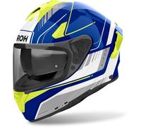 Airoh Spark 2 Chrono Casque, bleu/néon jaune, Taille XXL (63)