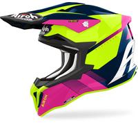 Airoh Strycker Blazer Casque de motocross, rose-bleu, taille XL pour homme