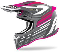 Airoh Strycker Shaded Carbon Casque Motocross, rose, taille XL pour homme