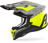 Airoh Strycker Skin Casque de motocross, Jaune mat, Taille XXL (63)
