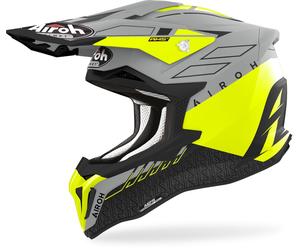 Airoh Strycker Skin Casque de motocross, Jaune mat, Taille XXL (63)