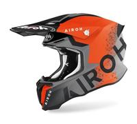 Airoh Twist 2.0 Bit Casque de motocross (Gray/Orange,XS (53/54))