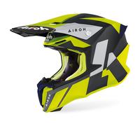 Airoh Twist 2.0 Lift Casque de motocross, noir/jaune, Taille XS (53/54)